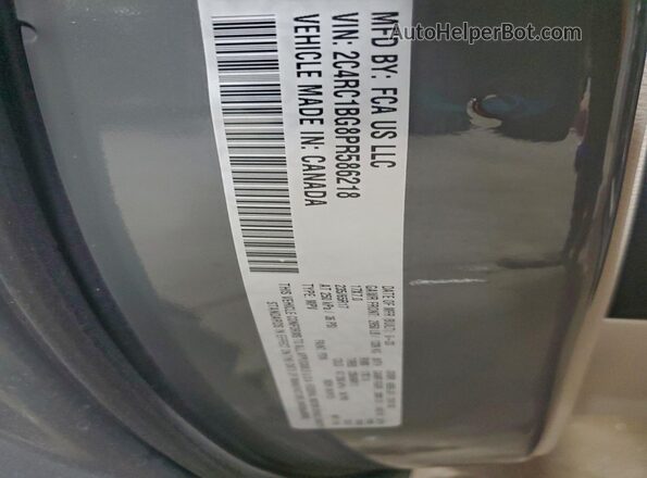 2C4RC1BG8PR586218 2023 CHRYSLER PACIFICA Gray Панорамний вид салону 360°