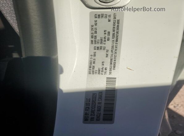 2C4RC1CG2SR533229 2025 CHRYSLER VOYAGER White Widok naklejki z numerem VIN
