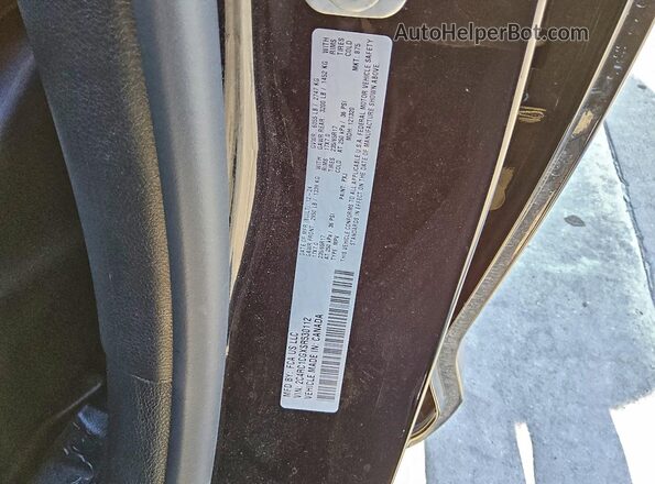2C4RC1CGXSR530112 2025 CHRYSLER VOYAGER Black Вид наклейки з VIN-кодом
