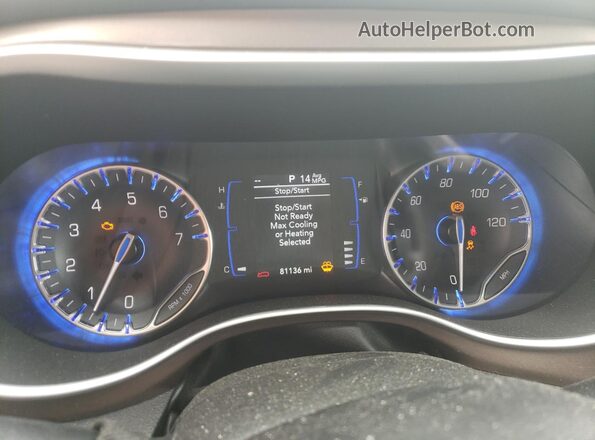 2C4RC1DG5LR265664 2020 CHRYSLER VOYAGER Black Instrument cluster view
