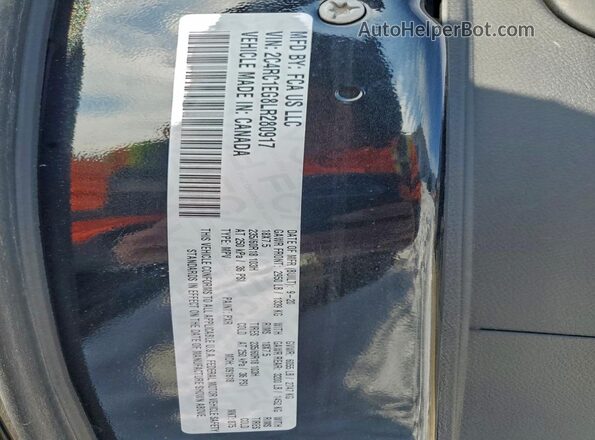 2C4RC1EG8LR280917 2020 CHRYSLER PACIFICA Black Widok naklejki z numerem VIN