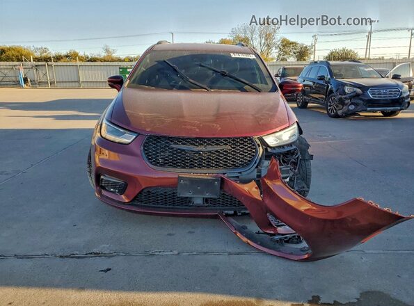 2C4RC1FGXMR559382 2021 CHRYSLER PACIFICA Burgundy Դիմացի տեսք
