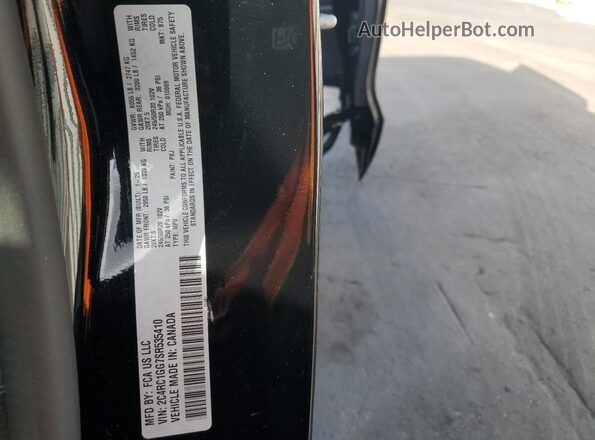 2C4RC1GG7SR535410 2025 CHRYSLER PACIFICA Black Widok naklejki z numerem VIN