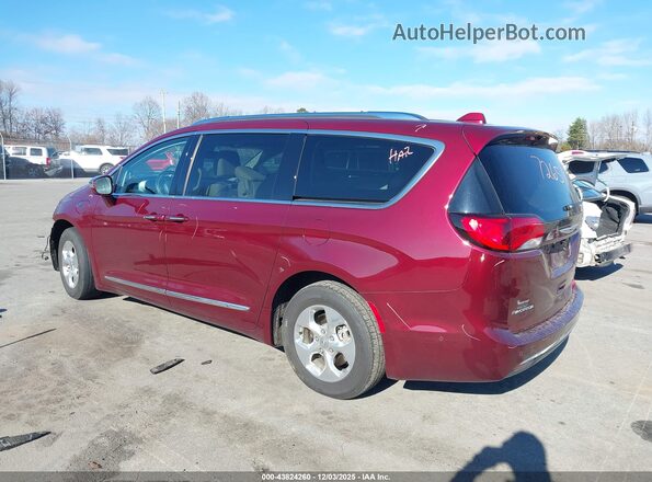 2C4RC1N70JR365814 2018 CHRYSLER PACIFICA Red უკანა მარცხენა