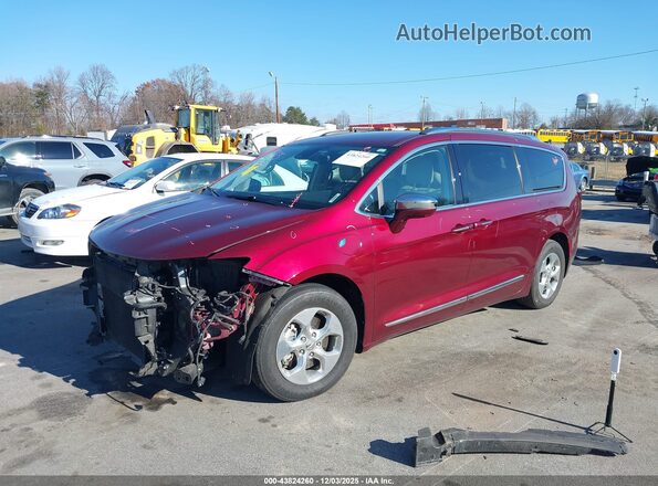 2C4RC1N70JR365814 2018 CHRYSLER PACIFICA Red წინა მარცხენა ხედი სამი მეოთხედიდან