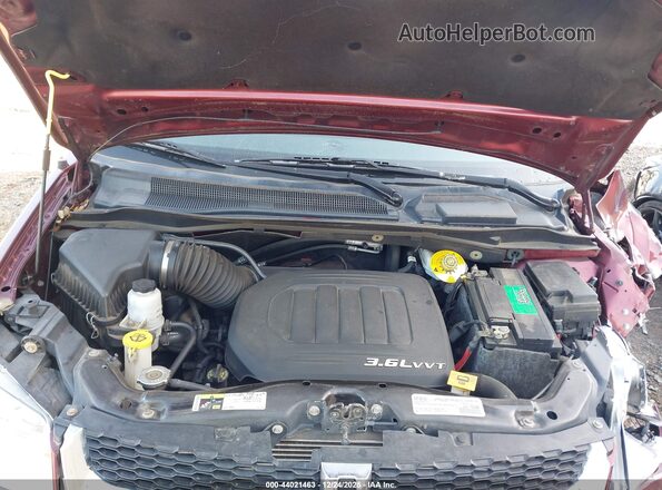 2C4RDGCG2JR223046 2018 DODGE GRAND CARAVAN Burgundy Հետևի տեսք