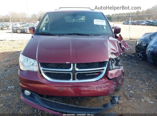 2C4RDGCG2JR223046 2018 DODGE GRAND CARAVAN Burgundy Սարքավորումների վահանակի տեսք