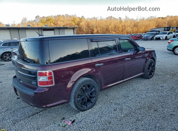 2FMGK5C83JBA00383 2018 FORD FLEX Maroon Trasero derecho