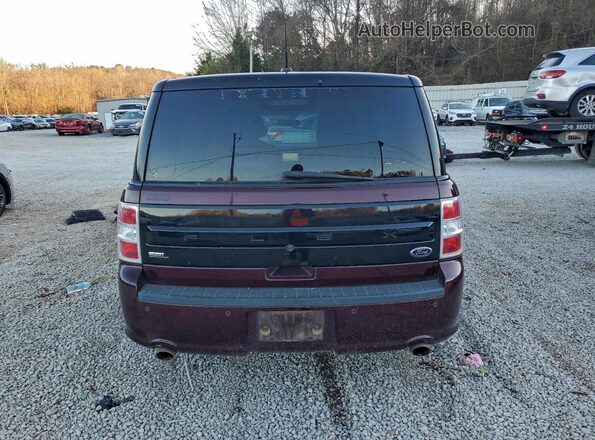 2FMGK5C83JBA00383 2018 FORD FLEX Maroon Vista trasera