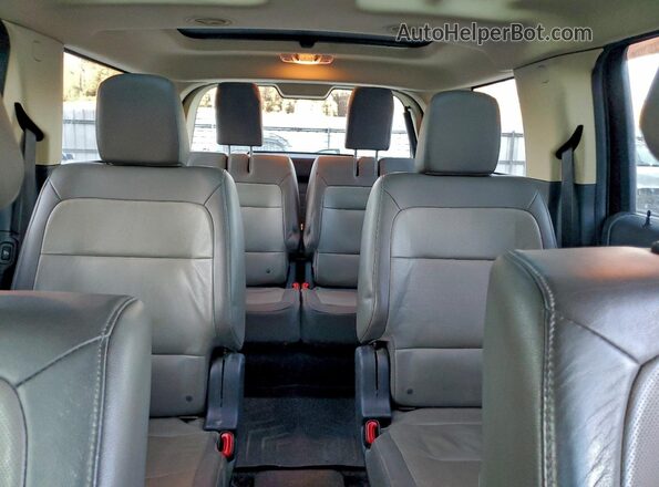 2FMGK5C83JBA00383 2018 FORD FLEX Maroon Vista de los asientos traseros