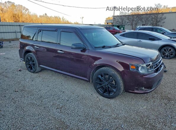 2FMGK5C83JBA00383 2018 FORD FLEX Maroon Delantero derecho