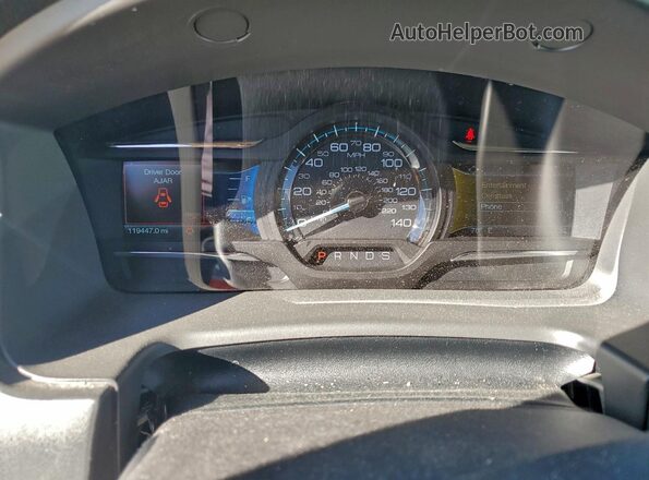 2FMGK5C87GBA06602 2016 FORD FLEX Черный Вид щитка приборов