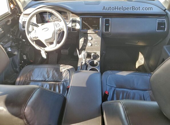 2FMGK5C87GBA06602 2016 FORD FLEX Черный Вид панели приборов