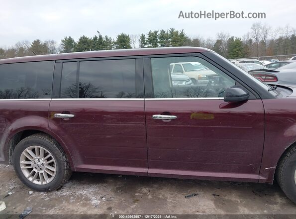 2FMHK6C8XHBA14253 2017 FORD FLEX Maroon Vista interior trasera
