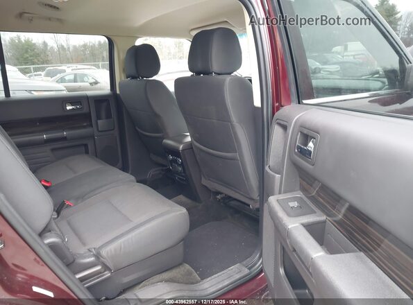 2FMHK6C8XHBA14253 2017 FORD FLEX Maroon Vista de la etiqueta del VIN