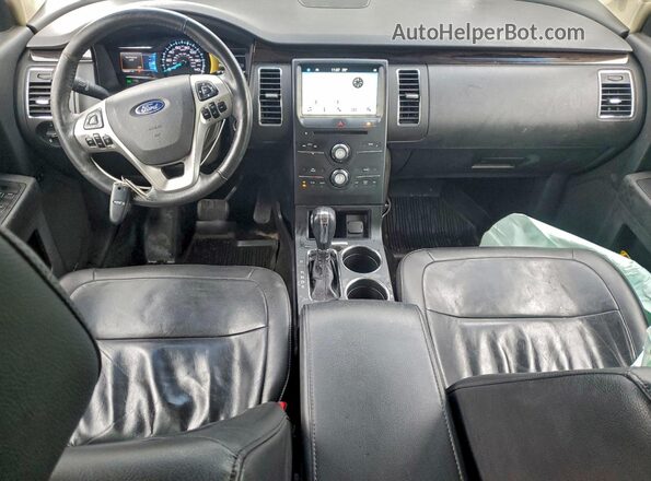 2FMHK6C8XJBA03601 2018 FORD FLEX Синий Вид панели приборов