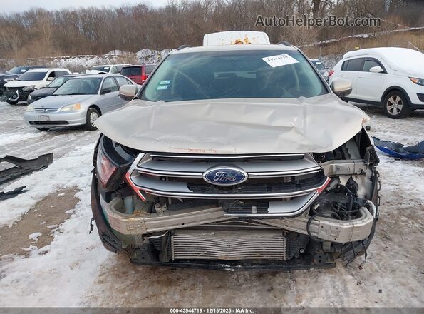 2FMPK3J94JBC04738 2018 FORD EDGE Beige Widok zestawu wskaźników