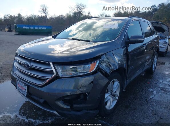 2FMPK3J98JBB79035 2018 FORD EDGE Gray წინა მარცხენა ხედი სამი მეოთხედიდან