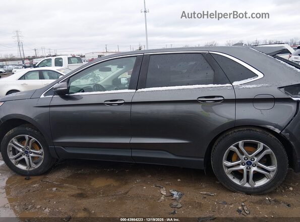 2FMPK3K98JBB07394 2018 FORD EDGE Серый Вид панели приборов