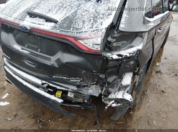 2FMPK3K98JBB07394 2018 FORD EDGE Серый Вид салона спереди