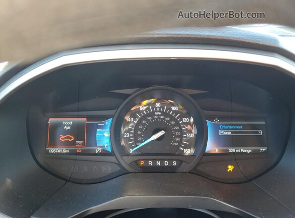 2FMPK4G99MBA22826 2021 FORD EDGE Black Widok zestawu wskaźników