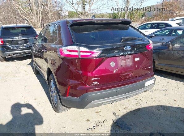 2FMPK4J90MBA56341 2021 FORD EDGE Бордовый Задняя левая четверть