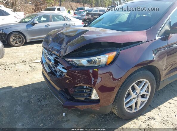2FMPK4J90MBA56341 2021 FORD EDGE Бордовый Вид спереди