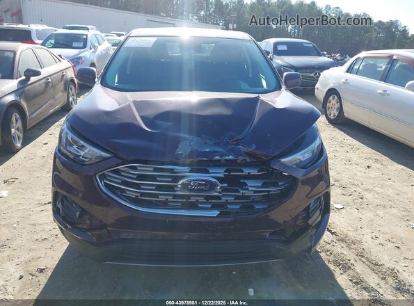 2FMPK4J90MBA56341 2021 FORD EDGE Бордовый Вид щитка приборов