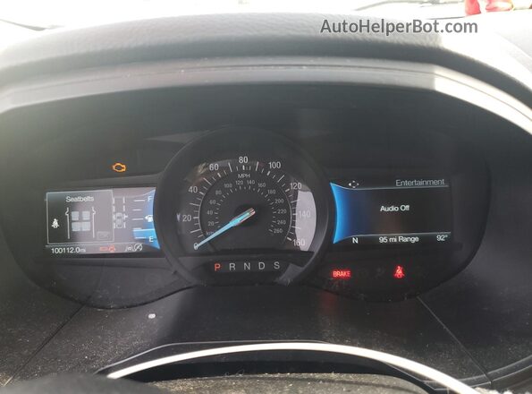 2FMPK4J92NBA44886 2022 FORD EDGE Черный Вид щитка приборов