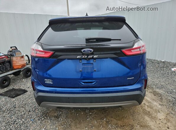 2FMPK4J93MBA26718 2021 FORD EDGE Blue Rear view