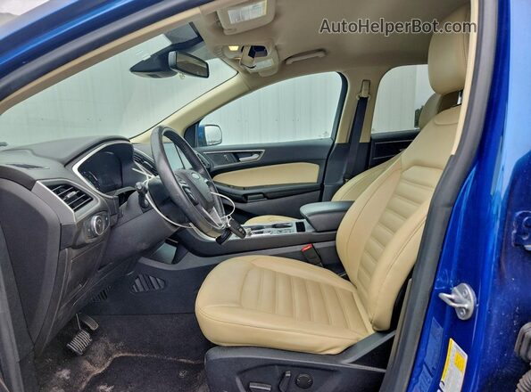 2FMPK4J93MBA26718 2021 FORD EDGE Blue Front interior view