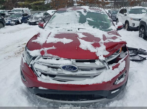 2FMPK4J95JBB24614 2018 FORD EDGE Red Vista interior trasera