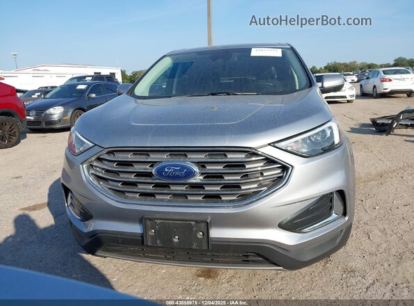 2FMPK4J98NBA93977 2022 FORD EDGE Silver Widok zestawu wskaźników