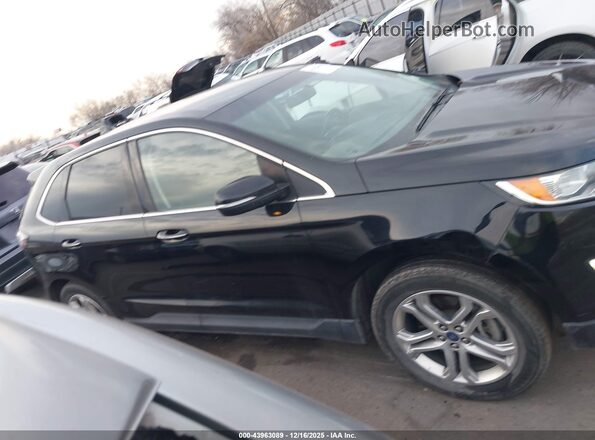 2FMPK4K89JBC13348 2018 FORD EDGE Black Вид задньої частини салону