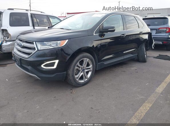 2FMPK4K89JBC13348 2018 FORD EDGE Black Передня ліва чверть