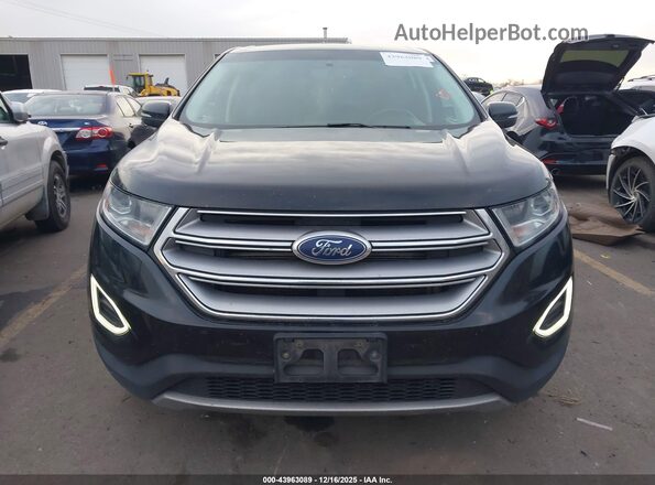 2FMPK4K89JBC13348 2018 FORD EDGE Black Вид щитка приладів