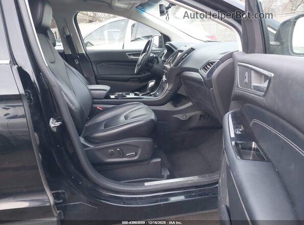 2FMPK4K89JBC13348 2018 FORD EDGE Black Вид салону спереду