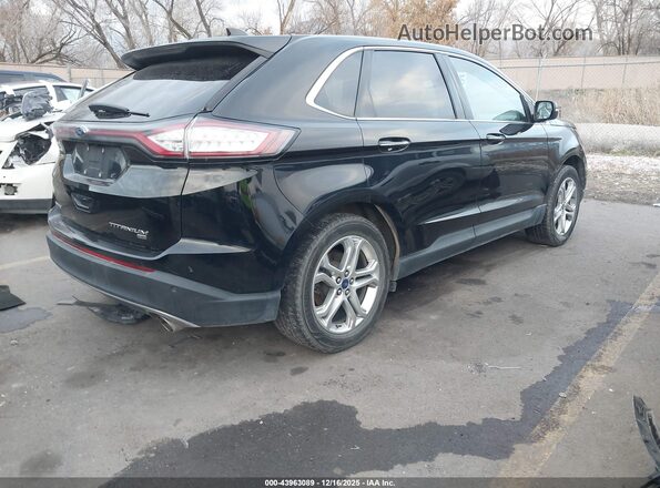 2FMPK4K89JBC13348 2018 FORD EDGE Black Задня права чверть