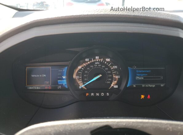 2FMPK4K91NBA15264 2022 FORD EDGE Silver ხელსაწყოთა პანელის ხედი