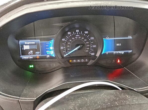 2FMPK4K92NBA55255 2022 FORD EDGE Silver Вид щитка приладів