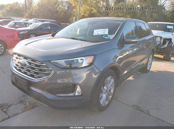 2FMPK4K97PBA27258 2023 FORD EDGE Gray წინა მარცხენა ხედი სამი მეოთხედიდან
