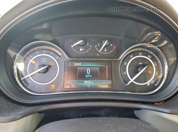 2G4GK5EX3G9124254 2016 BUICK REGAL Beige Instrument cluster view