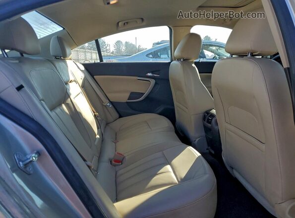 2G4GK5EX3G9124254 2016 BUICK REGAL Beige Rear seats view