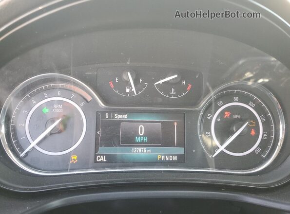 2G4GP5EX9G9160158 2016 BUICK REGAL White Instrument cluster view