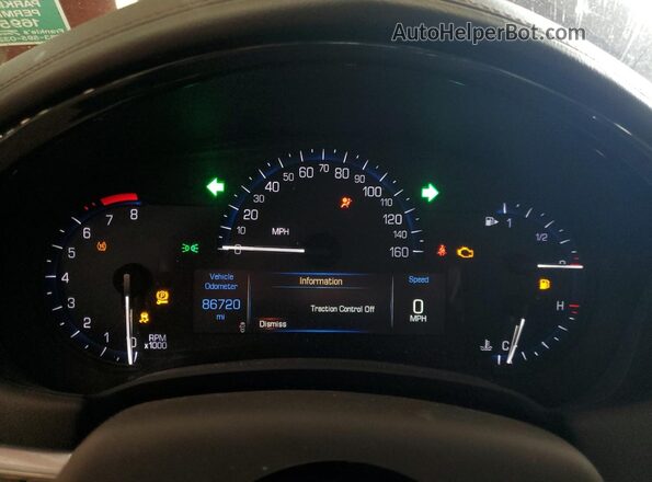 2G61M5S32G9128336 2016 CADILLAC XTS Красный Вид щитка приборов