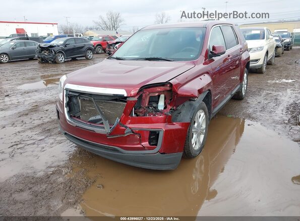 2GKALMEK2H6105658 2017 GMC TERRAIN Maroon წინა ხედი