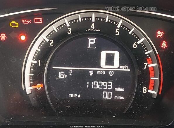 2HGFC2F54GH524582 2016 HONDA CIVIC Gray 