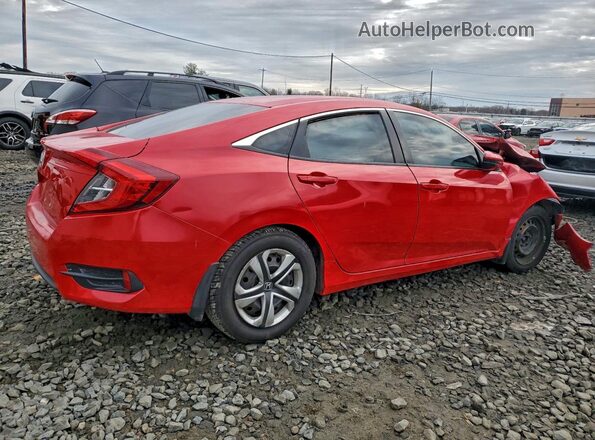 2HGFC2F59JH583053 2018 HONDA CIVIC Red უკანა მარჯვენა