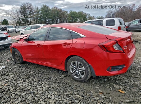 2HGFC2F59JH583053 2018 HONDA CIVIC Red უკანა მარცხენა
