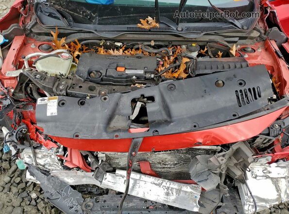 2HGFC2F59JH583053 2018 HONDA CIVIC Red უკანა სალონის ხედი